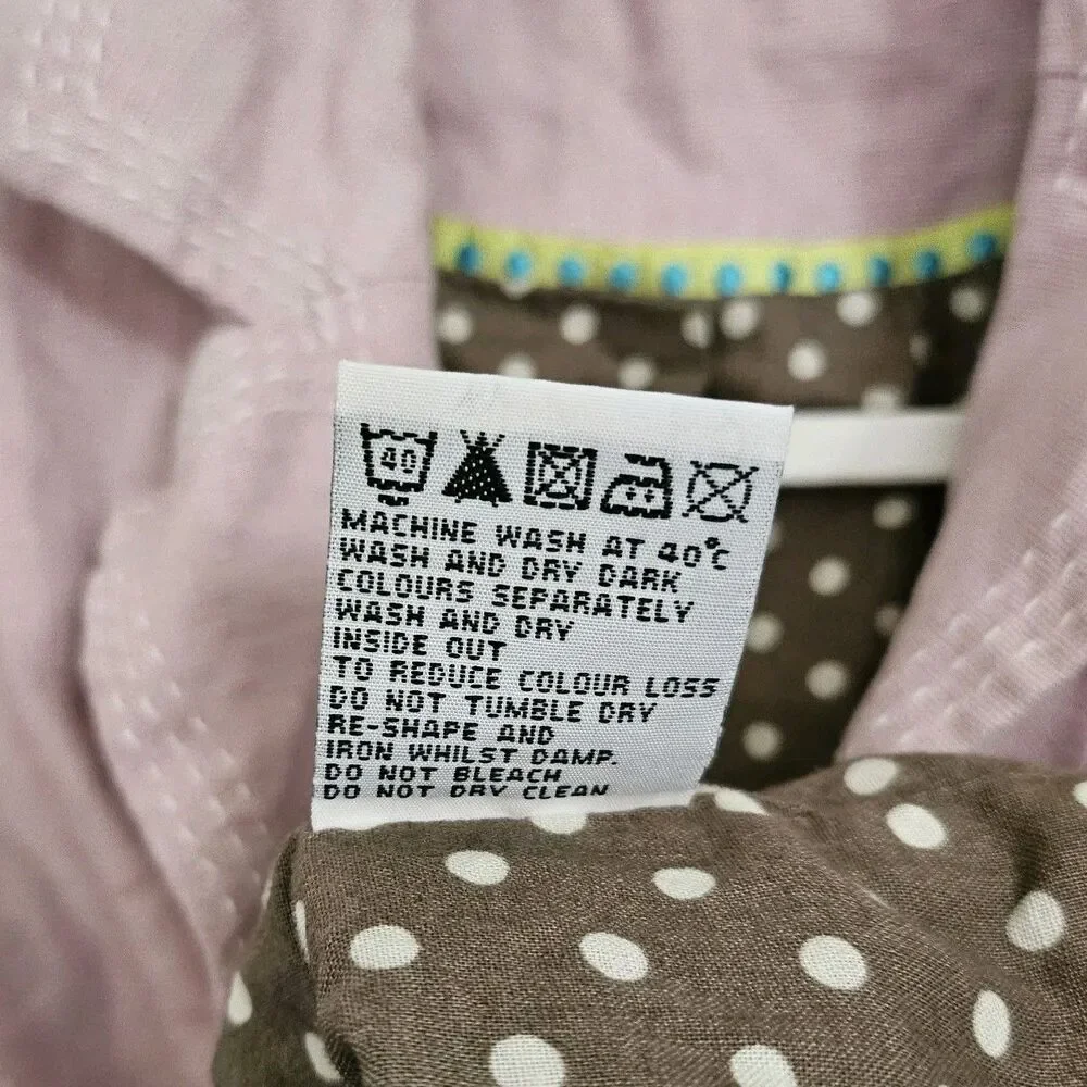 Boden Linen Blazer Jacket Womens 4 Lilac Pink Button Front Longsleeve Office - Picture 6 of 10